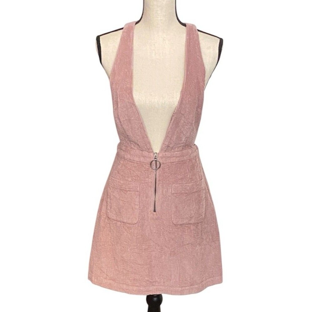 Wild Fable Corduroy Pinafore Dress Size XS Mauve School Girl Coquette Twee NWT